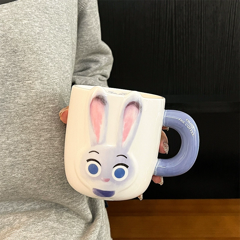 Керамическая кружка (Zootopia Judynik) — 500/650 мл, милый набор подарков с парой персонажей