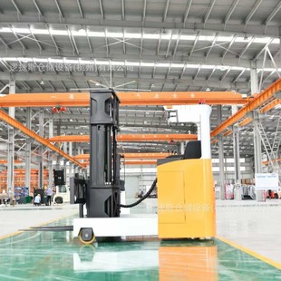 2-ton car-type large forward-moving stacker electric forklift fork telescopic hydraulic handling lift 5 meters
