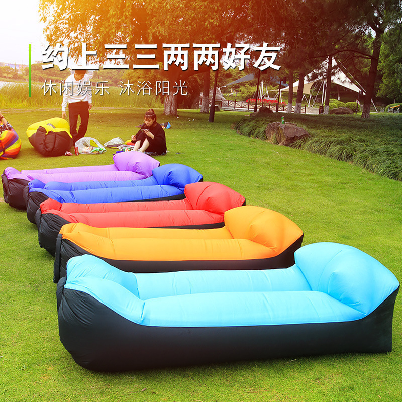 Outdoor Inflatable Sofa Lazy Air Bed Single Person Music Festival Portable Outdoor Camping Air Cushion Bed with Pillow Outdoor Inflatable Sofa Lazy Air Bed Single Person Music Festival Portable Outdoor Camping Air Cushion Bed with Pillow