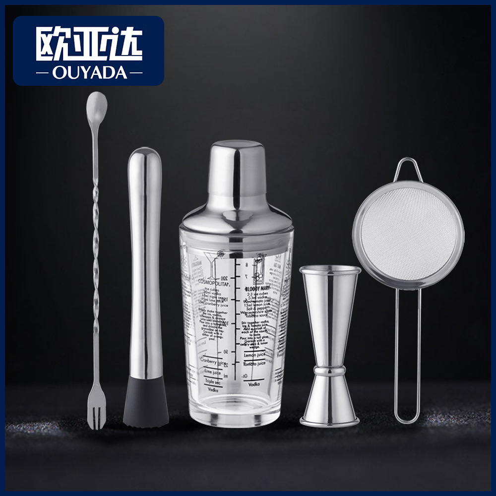 cocktail shaker for home use stainless steel scaled