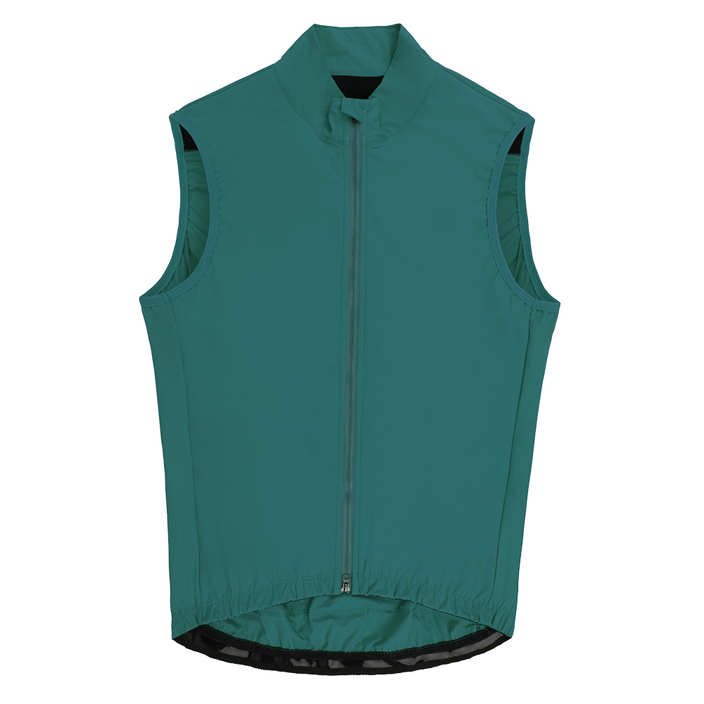 Men's and Women's Half-fleece-lined Vest Windproof Waterproof Lightweight Riding Vest Liling fleece-lined 4 Pockets at Back