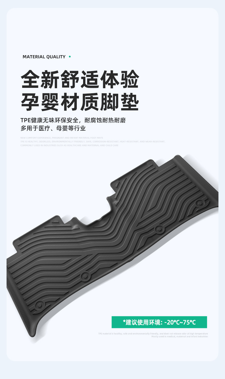 Car Floor Mats TPE for Zeekr 001 21-26