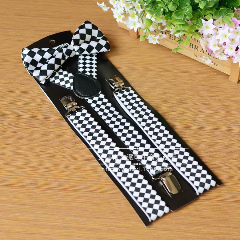 Adult suspenders unisex fashion beard strap clip matching beard bow tie suit Adult suspenders unisex fashion beard strap clip matching beard bow tie suit
