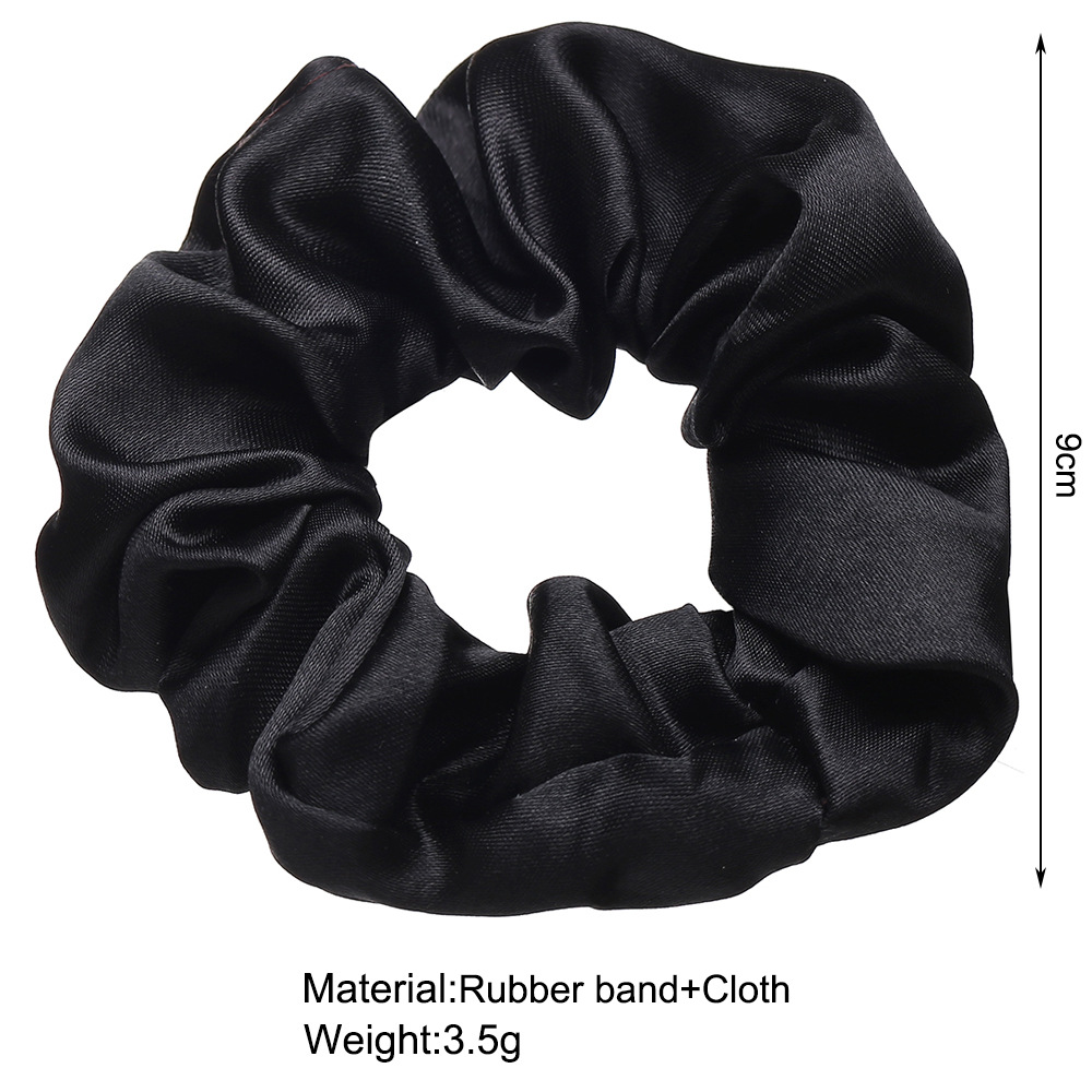 Retro Silk Satin Large Solid Color Hair Scrunchies Wholesale Nihaojewelry display picture 14