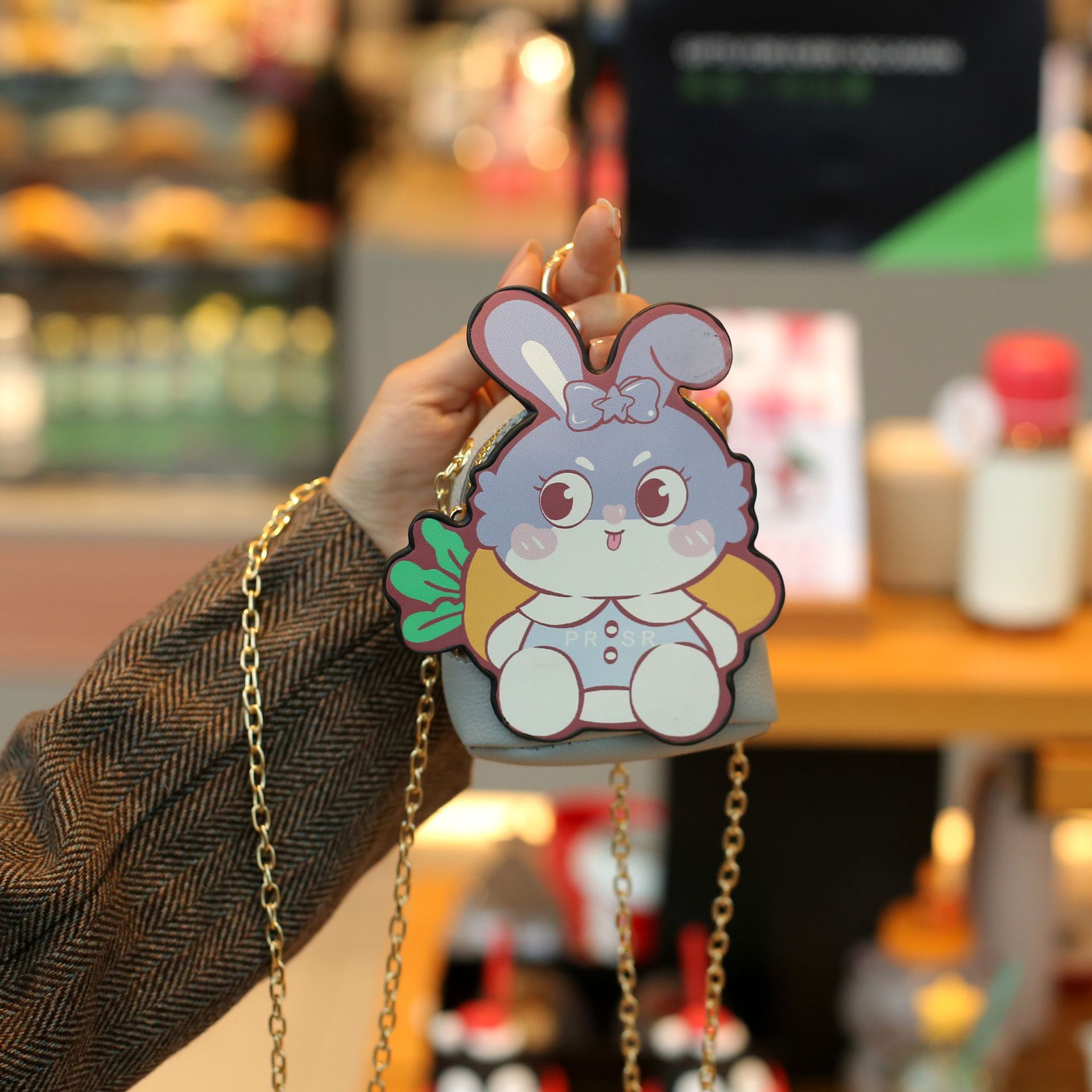 Summer Cute Cartoon Change Bag Chain Strap Cross Strawberry Bear Small Bag Maka Dragon Girl Peach Heart Bag Factory Direct Sales