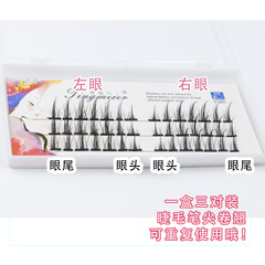 Tingmeier L01 segmented false eyelashes devil style comic eyelashes reusable cos style self-grafted eyelashes