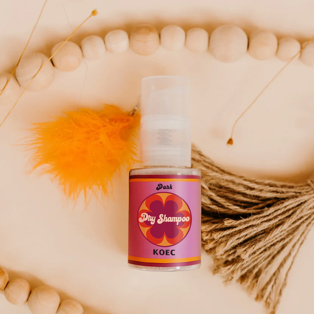 보라색 드라이 헤어 파우더-다크