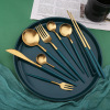 Green tableware stainless steel, chopsticks, increased thickness, peacock