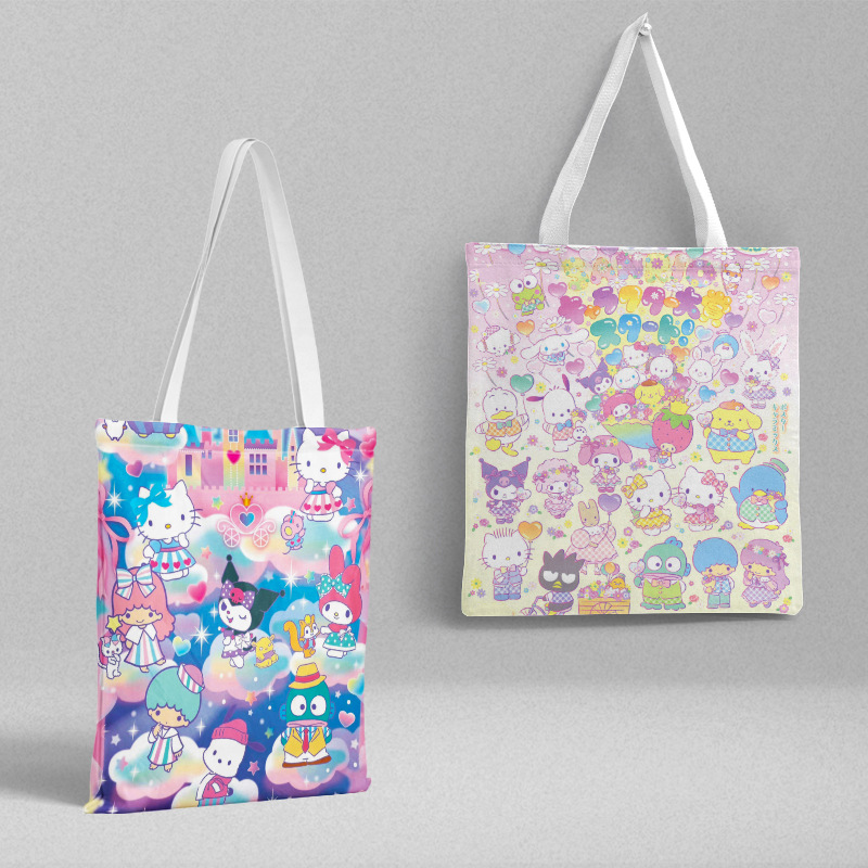 Bolsa de lona Sanli Gull pequeña fresca y simple estilo ins versión coreana hermosa bolsa de hombro bolsa de compras portátil al por mayor