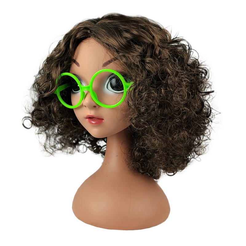 Magia manwu Mirabell peluca con marco cubierta de la cabeza ENCANTO vestir accesorios tocado Mirabel peluca