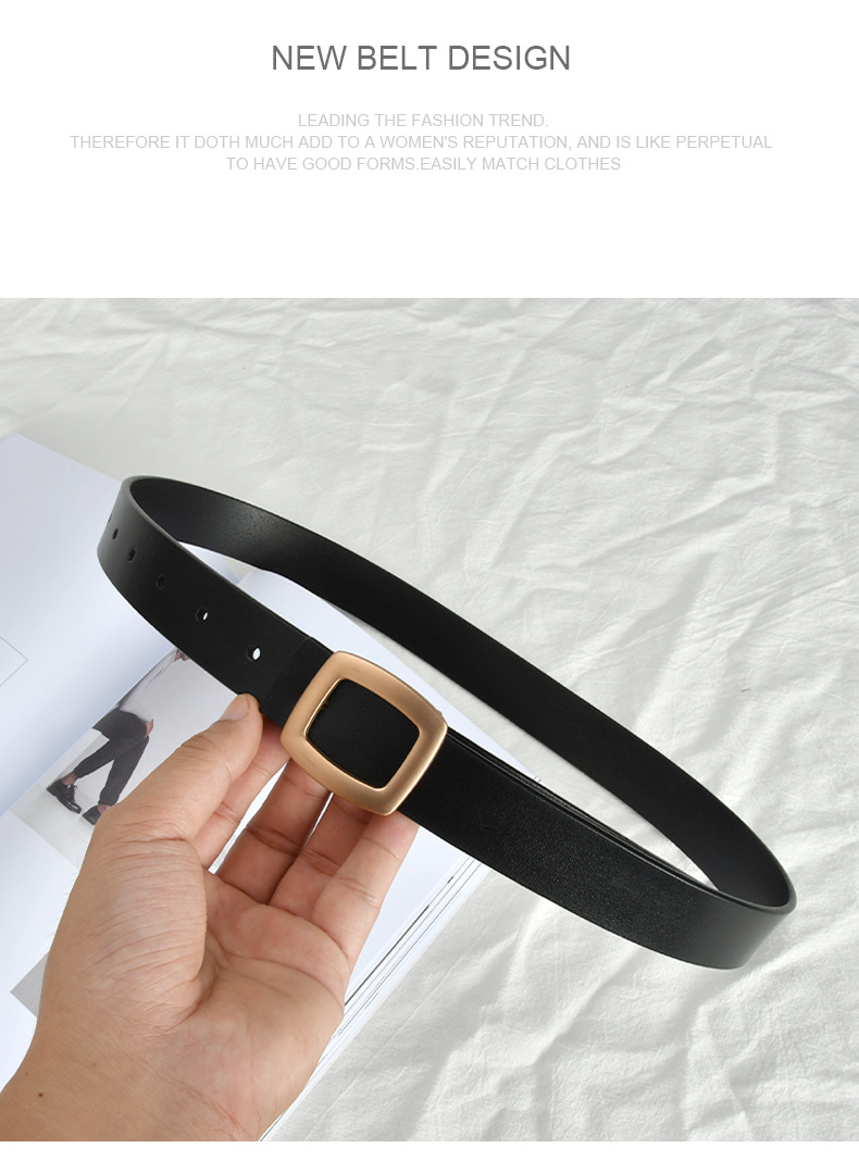 2024 New Vintage Belt Belt Women's Decoration Versatile Jeans Belt with Windbreaker Suit Dress Simple and Fashionable True Belt_viptrois.com