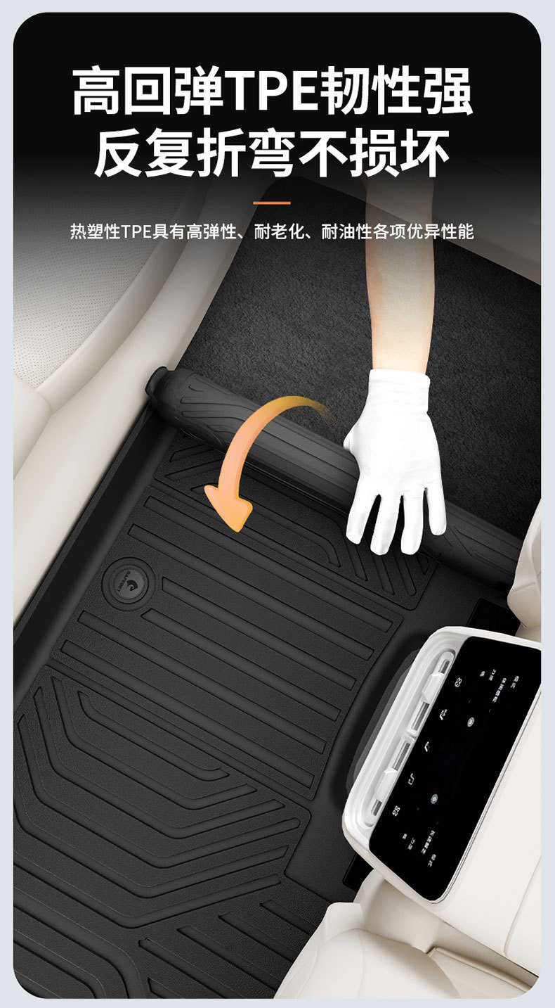 Suitable for Ledao L60 L80 L90 Special Vehicles, All-Weather Tpe Car Floor Mats, Trunk Mats, and Car Accessories