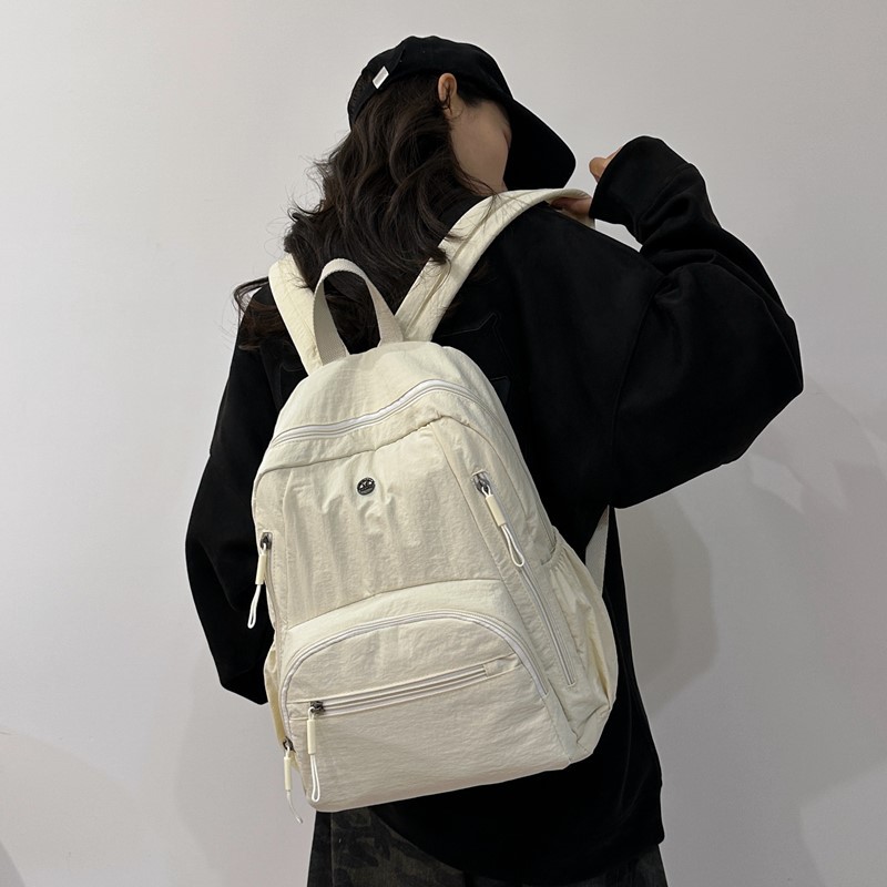 2025 New Style Schoolbags for Primary School Students, Girls, Junior High School Students, High-Looking Letter Backpacks, Trendy Wholesale Backpacks