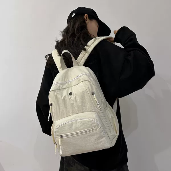 2025 New Style Schoolbags for Primary School Students, Girls, Junior High School Students, High-Looking Letter Backpacks, Trendy Wholesale Backpacks