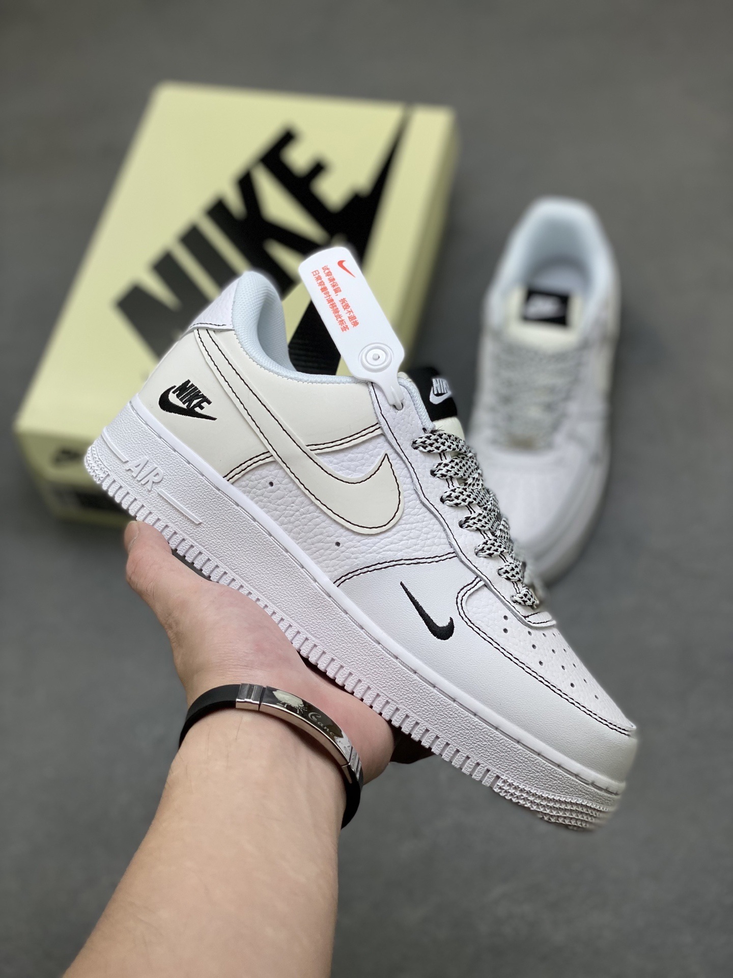 Zapatos Putian versión original de la fuerza aérea No. 1 en el extranjero marca conjunta de la cabeza de cuero en lugar de cojín de aire zapatillas deportivas para hombres y mujeres
