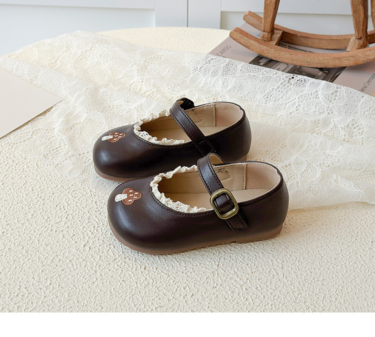 Prinzessin Lederschuhe Für Mädchen Mit Weicher Sohle Und Spitze_voghion.com
