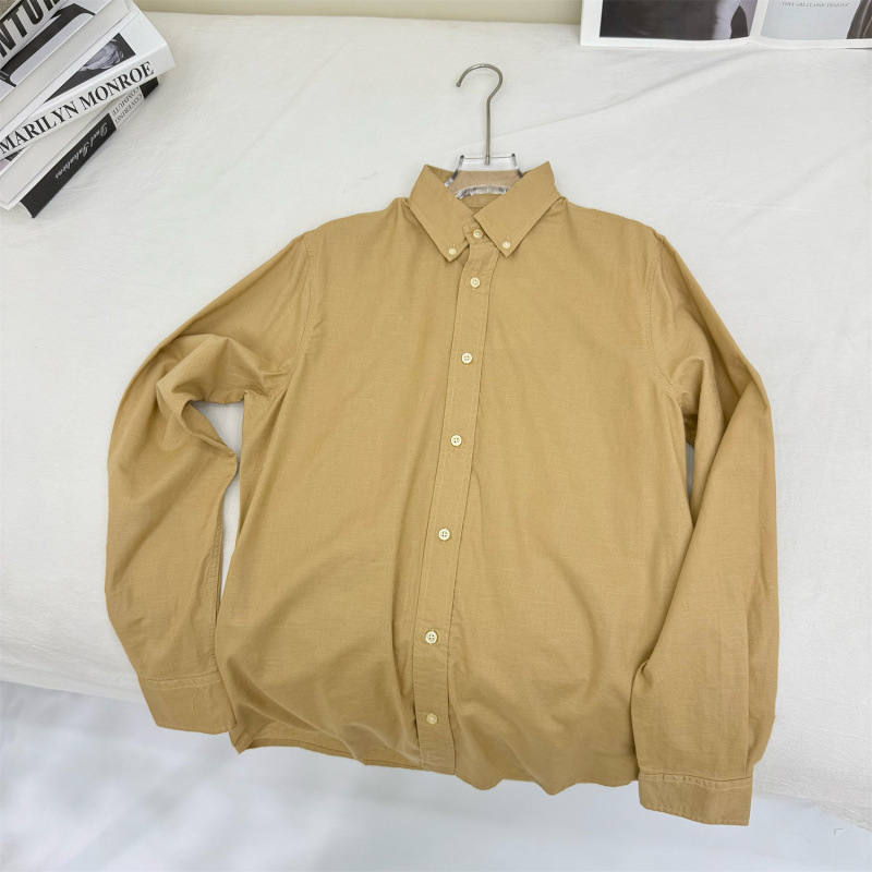 Polo Ralph Lauren Shirt Linen Small Pony Khaki