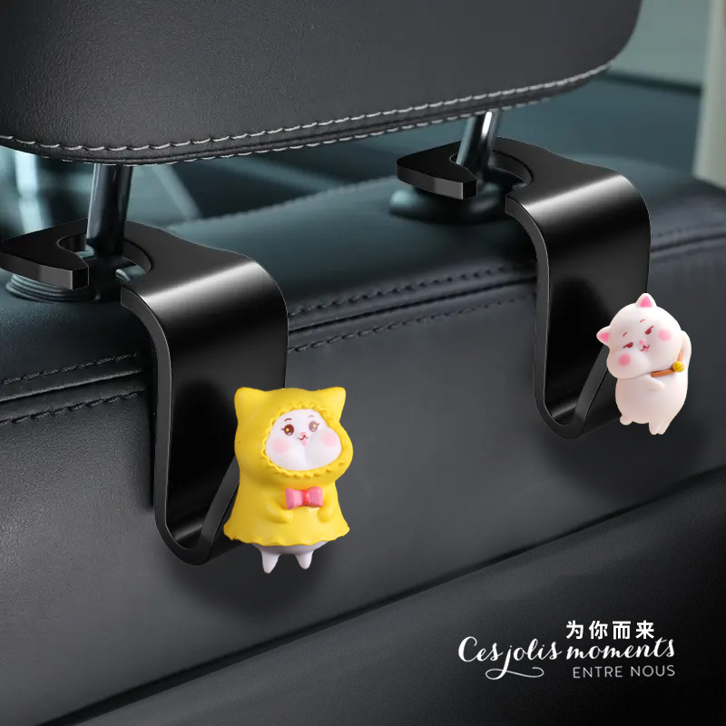 Gancho de coche de anime tridimensional de dibujos animados gancho de coche gancho de asiento multifuncional asiento lindo de dibujos animados para niñas