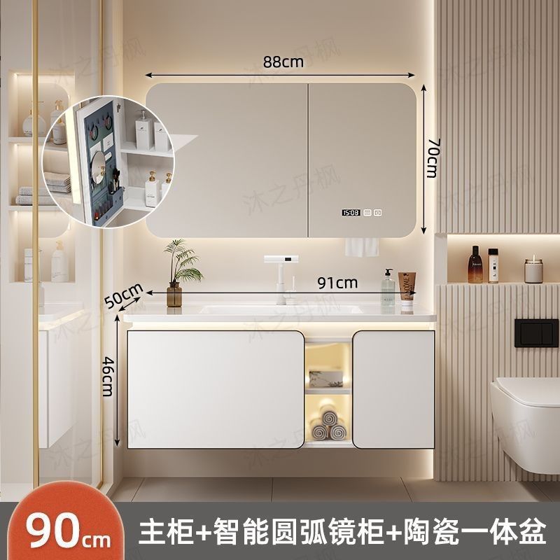 25 años de luz de la luna blanca nueva bañera de cerámica gabinete de baño combinado lavabo de cerámica lavabo gabinete de baño