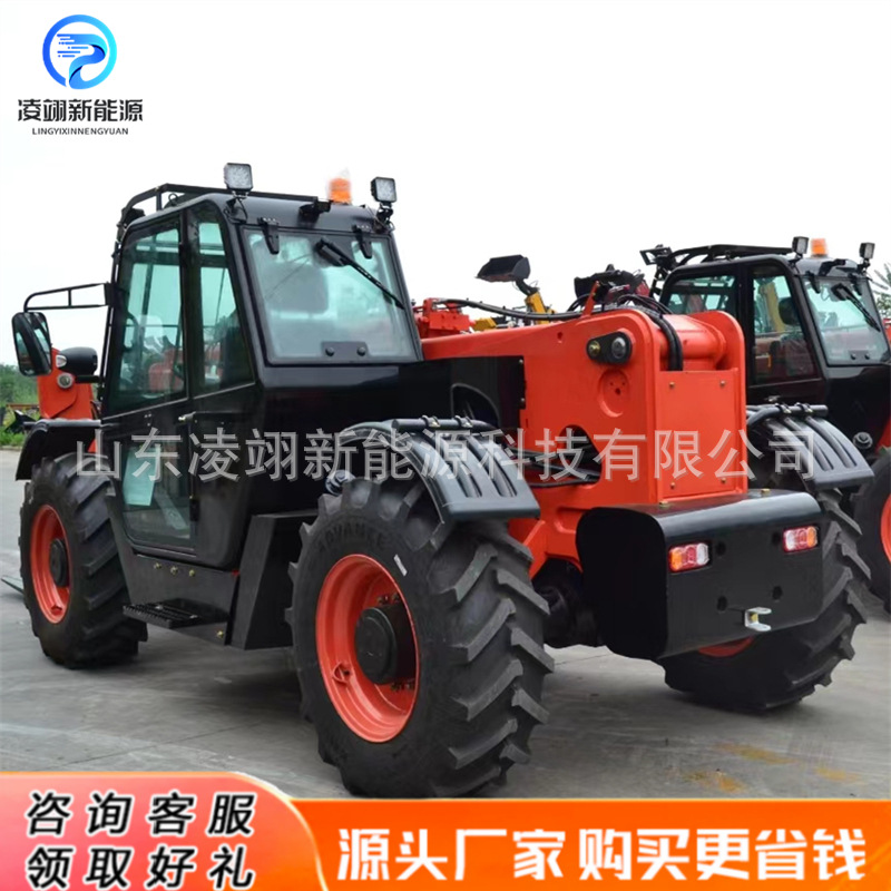 伸缩臂叉装车集装箱运输卸货车多用途越野叉车