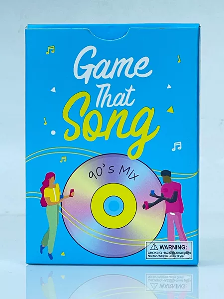 Game That Song Music Card Blue