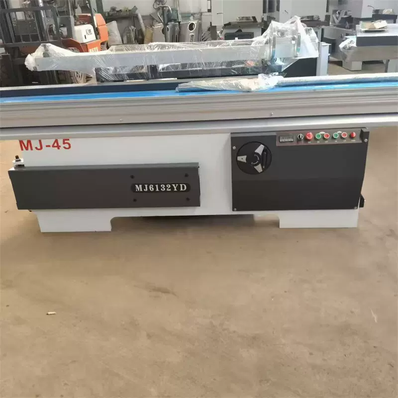 45度锯片自动升降板材开料锯 3米推台直线导轨大功率精密锯