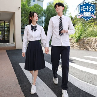 班服秋季学院风小学生初高中学生长袖毕业运动会合唱演出校服套装