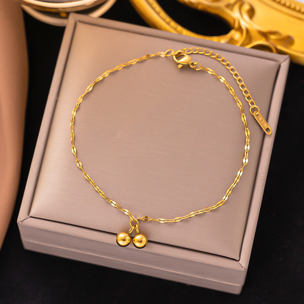 Vacation Geometric 304 Stainless Steel 18K Gold Plated Women'S Anklet display picture 3