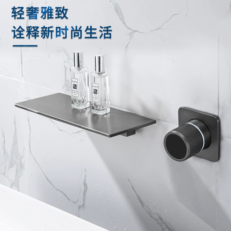 Новый темноволосый Falls Waterfall Cooler Water Entering the wall -type атмосфера Лампа горшок водяной источник температуры, показывает смешанную воду кран