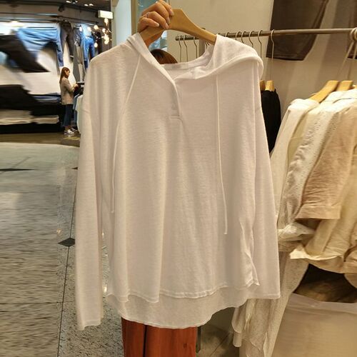 Cap sleeve thin sunscreen jacket T-shirt for women 2024 summer new outerwear loose European style stylish top clothing