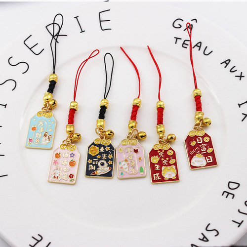 Lucky tiger mobile phone pendant, tiger and tiger are powerful, Ruyi Yushou pendant is cute, everything is successful, U disk rope chain gift