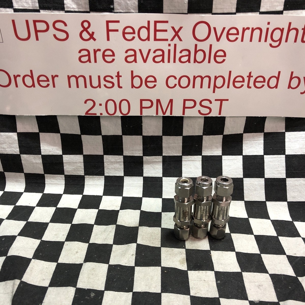 SWAGELOK 止回阀 1/3 PSI,SS-4C-1/3,批量 3,发货 #1649V6