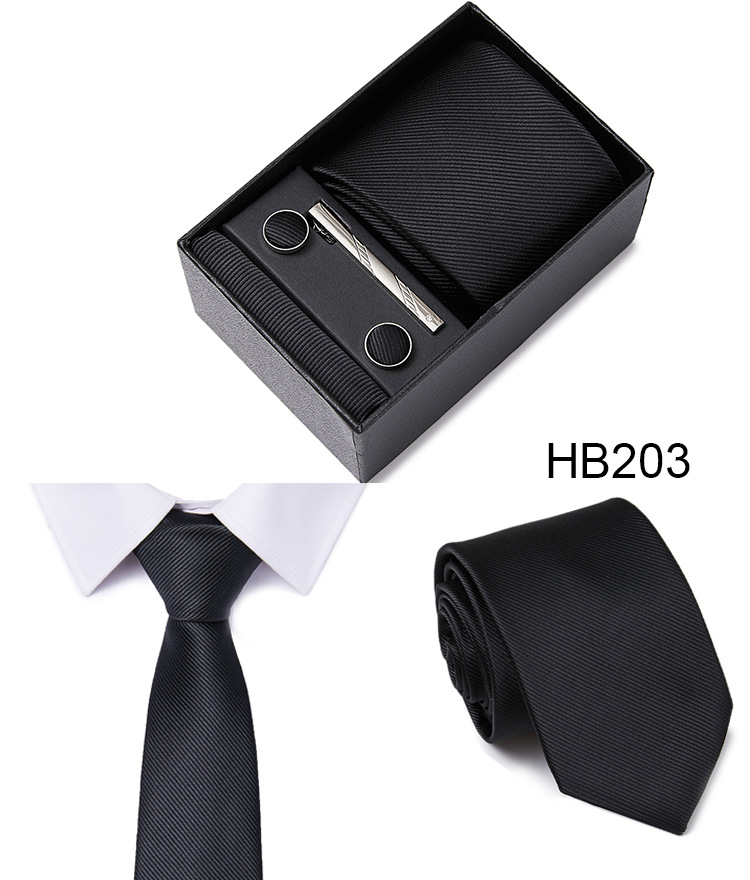 Simple Style Geometric Solid Color Polyester Yarn Men's Cufflinks Lavalier Tie display picture 2