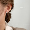 Advanced organic earrings from pearl, high-quality style, simple and elegant design