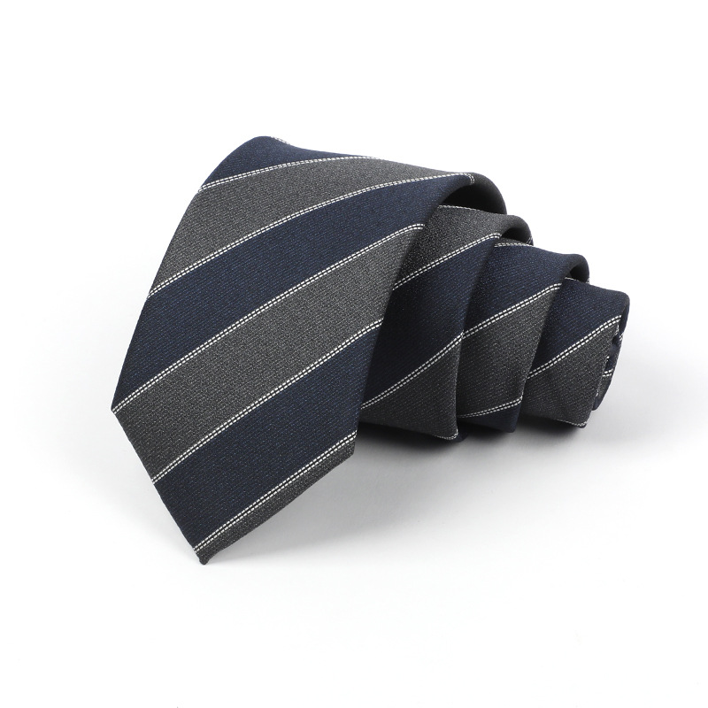 Corbata de hombre jacquard bordado 8CM poliéster seda corbata tejida hombre sentido superior l corbata logo diseño y producción