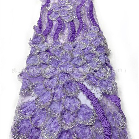 industria pesada tridimensional con cuentas bordadas Gaoding hermosa cena de fiesta mitzvah vestido de moda tela