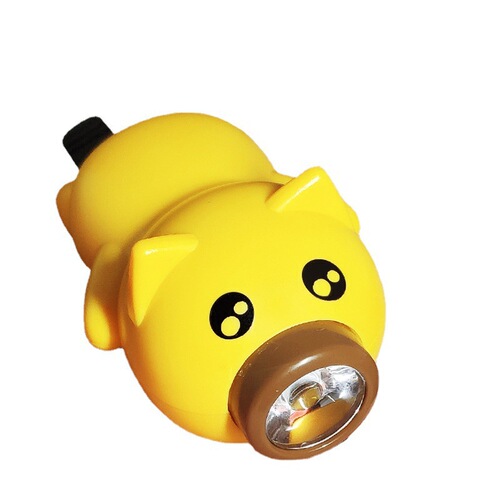 Cross-border night riding equipment lighting charging bell electric horn equipment children's balance piggy car bicycle headlight