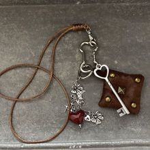 中古风百搭小众设计感中古长款项链毛衣链包挂链多功能挂链