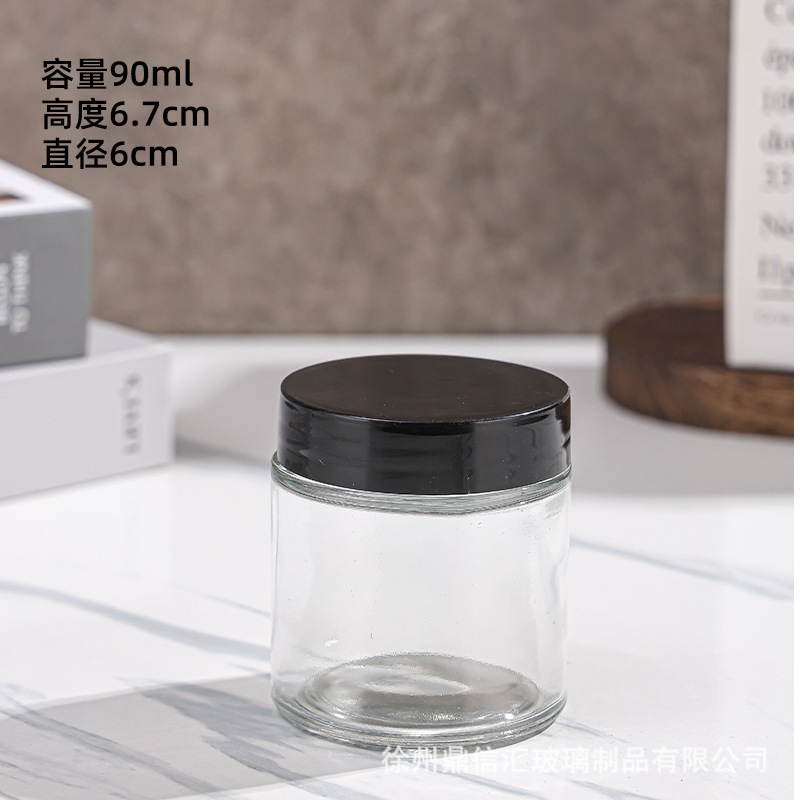 卸売および小売透明な花茶ボトル 300 ミリリットルガラスマスクボトル 500 ミリリットルストレートガラス瓶 30 ミリリットルクリームボトル|undefined