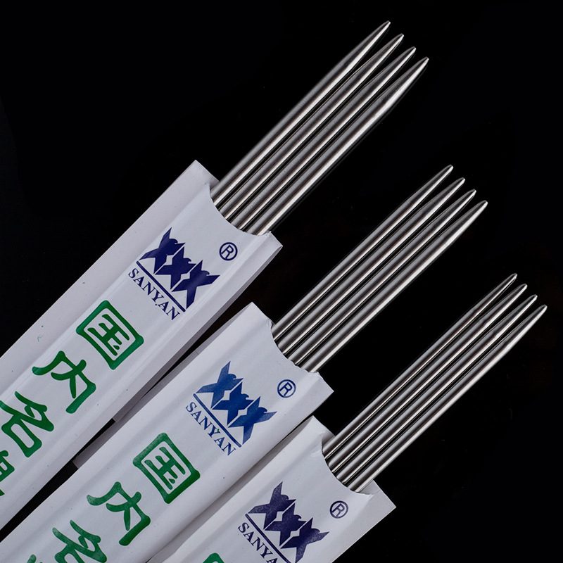 2F織毛衣針工具套裝毛線針不鏽鋼棒針勾針鈎針編織硬細尖打毛衣針