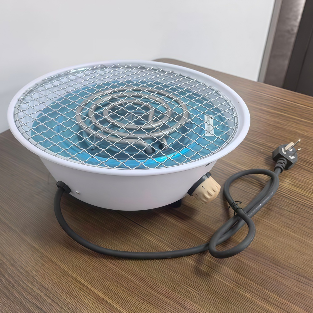 Nuevo horno portátil camping parrilla de té parrilla parrilla patio parrilla redonda parrilla de doble propósito