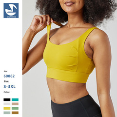 運動內衣高強度防震2023新款文胸後排扣調節健身跑步瑜伽背心女