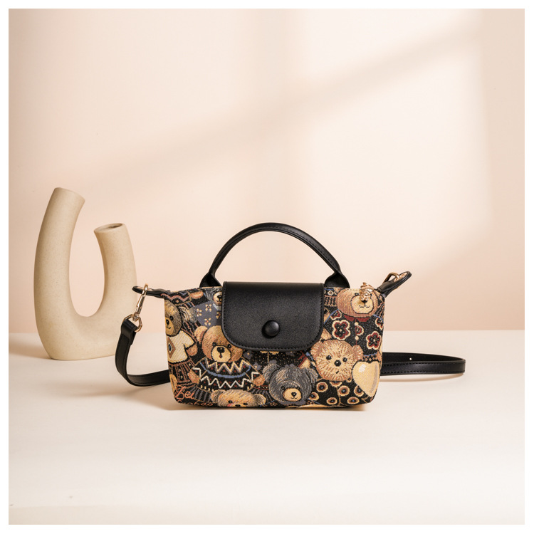 small bag women's bag Korean version ins style canvas bag trendy versatile women's shoulder messenger bag_voghion.com