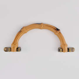 礼品盒塑料手袋箱包配件手提包仿竹节手柄亚克力方形圆筒盖子配件