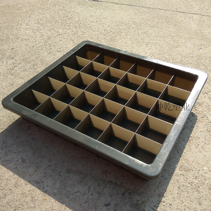 灰色塑料格子箱30格箱灰色多格箱三十格箱仪表配件分隔塑料箱