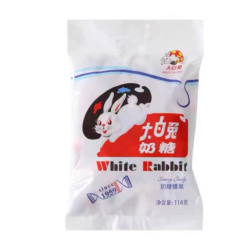 【大白兔奶糖114g】速食零食休闲食品糖果爆款