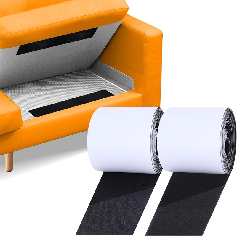 4.3 inch 20 feet heavy duty sofa cushion strip adhesive velcro use non-slip mat seamless screen window curtain