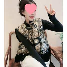 今年流行马夹新款别致超好看新中式国风唐装马甲背心