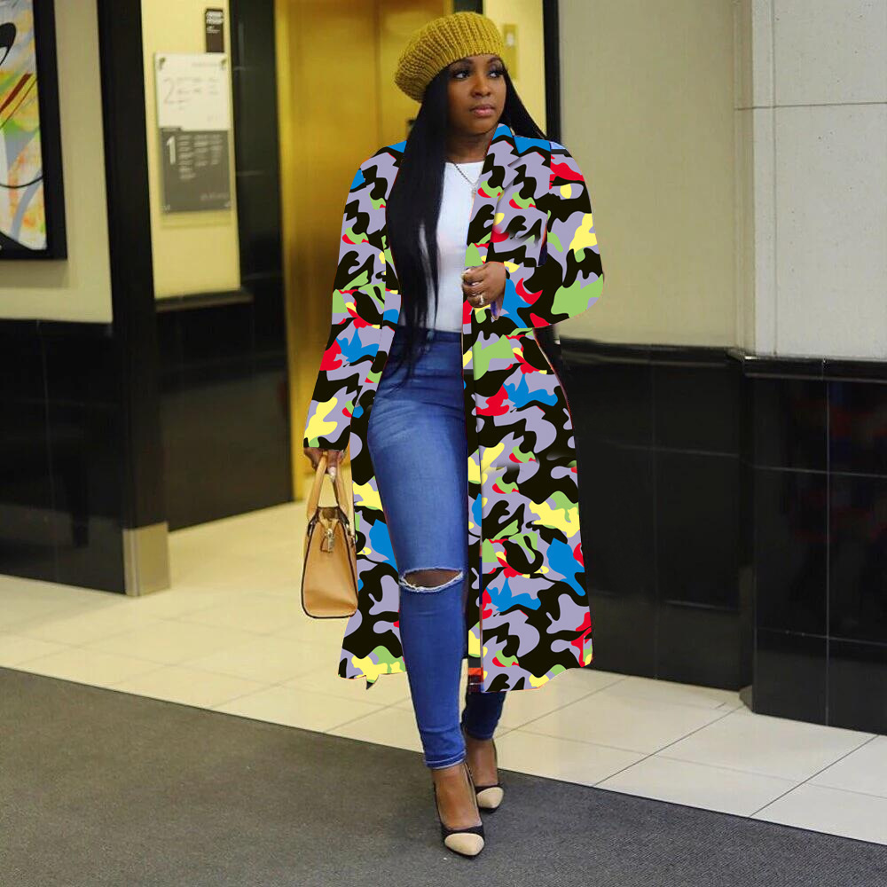 Women's Coat Autumn Winter Plaid Double Breasted Lapel Windbreaker_voghion.com