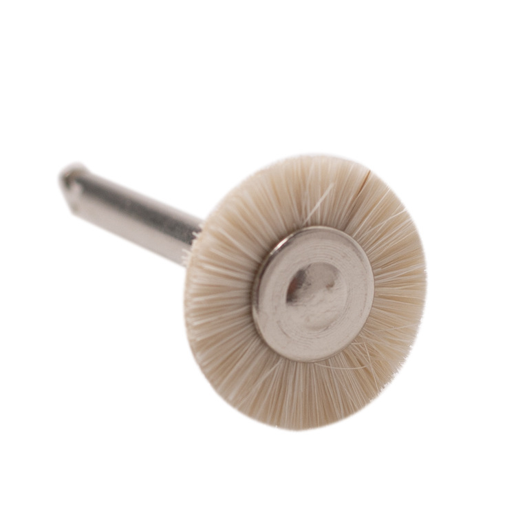 Materiales de odontología Oral Dental, rueda marrón de pulido, rueda de terciopelo, cepillo de pulido de rueda de pulido de baja velocidad